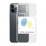 Патриотический чехол для iPhone 13 Pro с рисунком "100% Ukrainian"